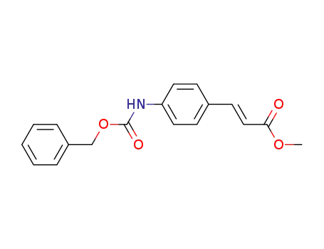 Molecular Structure of 777089-57-3 (methyl (2E)-3-(4-{[(benzyloxy)carbonyl]amino}phenyl)acrylate)