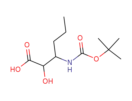 Hexanoic acid, 3-[[(1,1-dimethylethoxy)carbonyl]amino]-2-hydroxy-
