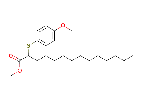 Tetradecanoic acid, 2-[(4-methoxyphenyl)thio]-, ethyl ester
