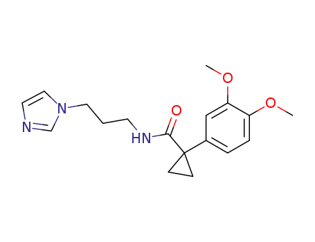 Cyclopropanecarboxamide,
1-(3,4-dimethoxyphenyl)-N-[3-(1H-imidazol-1-yl)propyl]-