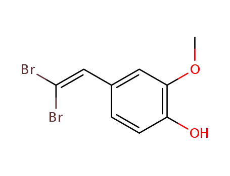 Molecular Structure of 218903-31-2 (4-(2,2-dibromovinyl)-2-methoxyphenol)