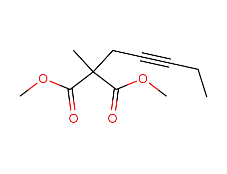 Molecular Structure of 863297-78-3 (dimethyl methyl(2-pentynyl)malonate)