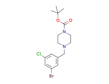 tert-butyl 4-(3-bromo-5-chlorobenzyl)piperazine-1-carboxylate