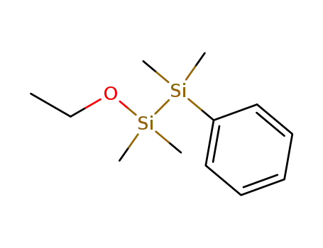 Molecular Structure of 778-21-2 (Disilane, 1-ethoxy-1,1,2,2-tetramethyl-2-phenyl-)