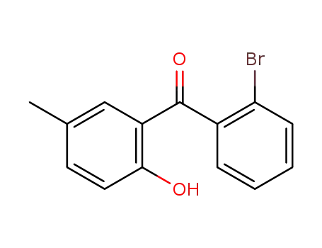 Molecular Structure of 55270-73-0 (Methanone, (2-bromophenyl)(2-hydroxy-5-methylphenyl)-)