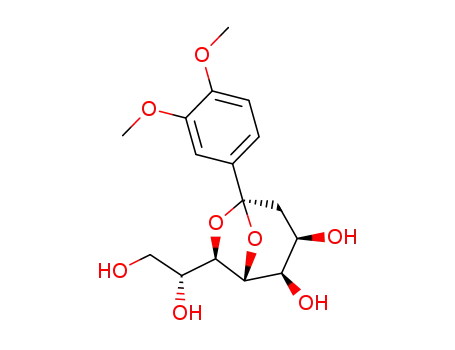 (1R,2R,3R,5R,7R)-7-((R)-1,2-Dihydroxy-ethyl)-5-(3,4-dimethoxy-phenyl)-6,8-dioxa-bicyclo[3.2.1]octane-2,3-diol