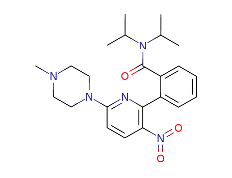 2-[3-(nitro)-6-(4-methylpiperazin-1-yl)pyridin-2-yl]-N,N-diisopropylbenzamide