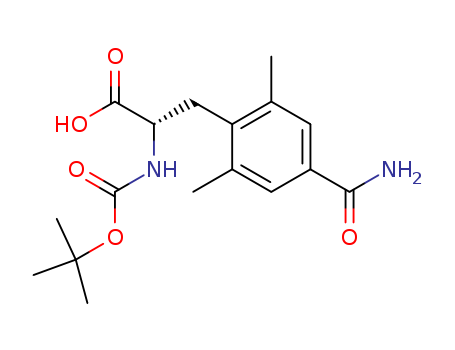 (S)-2-(tert-butoxycarbonylamino)-3-(4-carbamoyl-2,6-dimethylphenyl) 
propanoic acid