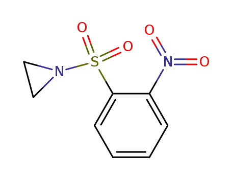 Molecular Structure of 344951-08-2 (Aziridine, 1-[(2-nitrophenyl)sulfonyl]-)