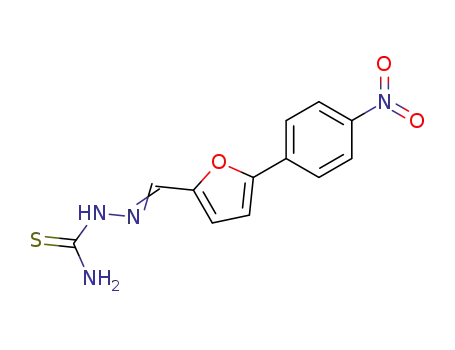 Molecular Structure of 22725-58-2 (Hydrazinecarbothioamide, 2-[[5-(4-nitrophenyl)-2-furanyl]methylene]-)