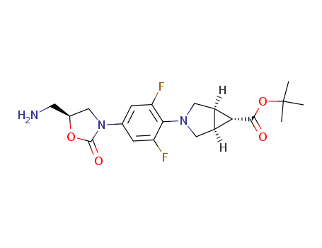 (S)-(1α,5α,6α)-3-[4-(5-aminomethyl-2-oxooxazolidin-3-yl)-2,6-difluorophenyl]-3-azabicyclo[3.1.0]hexane-6-carboxylic acid tert-butyl ester