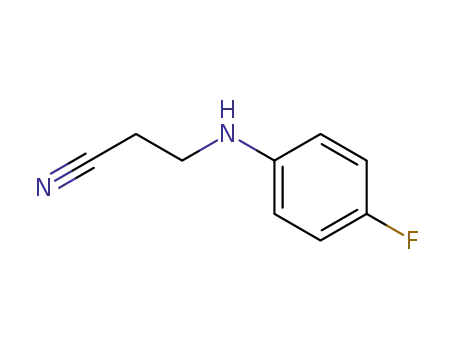 Molecular Structure of 380190-11-4 (Propanenitrile, 3-[(4-fluorophenyl)amino]- (9CI))
