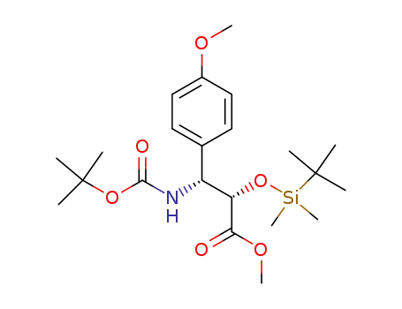 methyl (2S,3R)-3-[(tert-butyloxycarbonyl)amino]-2-[(tert-butyldimethylsilyl)oxy]-3-(4-methoxyphenyl)propionate