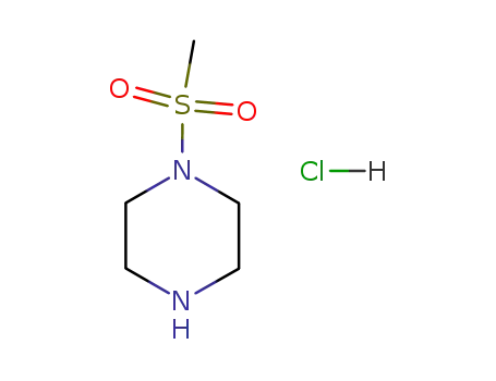 Molecular Structure of 161357-89-7 (1-(Methanesulfonyl)-piperazine / 1-(Methanesulfonyl)-piperazine monohydrochloride)
