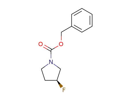 Molecular Structure of 136725-52-5 (N-Cbz-3(S)-fluoropyrrolidine)