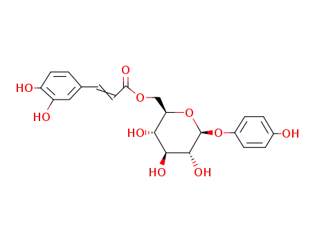 p-hydroxyphenyl 6-O-caffeoyl-β-D-glucopyranoside