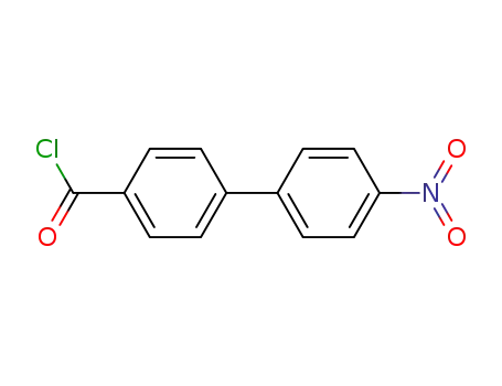 Molecular Structure of 41567-99-1 (4-(4'-nitrophenyl)benzoyl chloride)