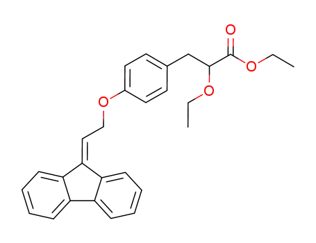 ethyl 2-ethoxy-3-[4-(2-fluoren-9-ylidene-ethoxy)-phenyl]-propionate