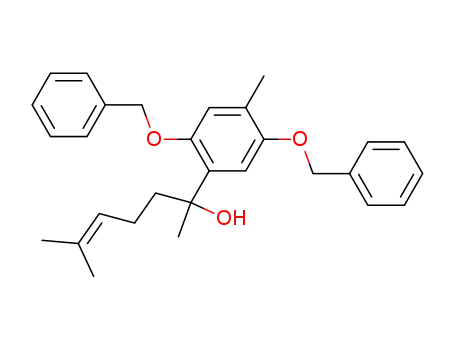 Molecular Structure of 474842-51-8 (2-O,5-O-dibenzyl-7-hydroxy-curcuhydroquinone)