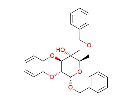 (2R,3R,4R,5R,6S)-4,5-Bis-allyloxy-6-benzyloxy-2-benzyloxymethyl-3-methyl-tetrahydro-pyran-3-ol