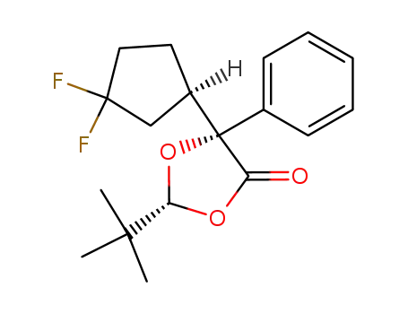 1,3-Dioxolan-4-one,
5-[(1R)-3,3-difluorocyclopentyl]-2-(1,1-dimethylethyl)-5-phenyl-,
(2R,5R)-