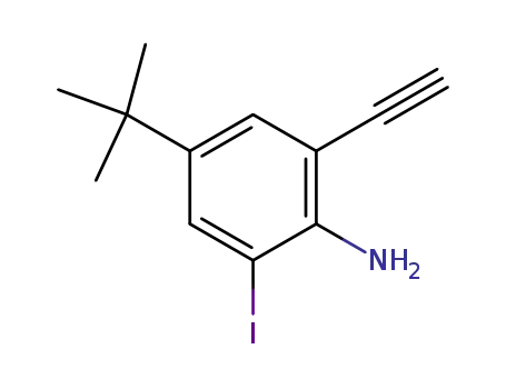 Benzenamine, 4-(1,1-dimethylethyl)-2-ethynyl-6-iodo-
