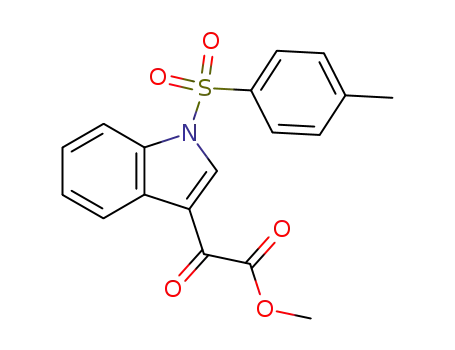 oxo-[1-(toluene-4-sulfonyl)-1<i>H</i>-indol-3-yl]-acetic acid methyl ester