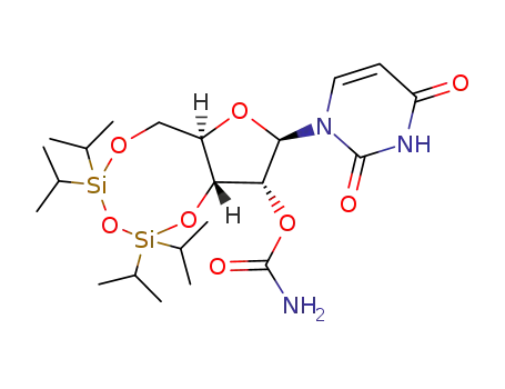2'-O-carbamoyl-3',5'-O-(1,1,3,3-tetraisopropyldisiloxane-1,3-diyl)uridine
