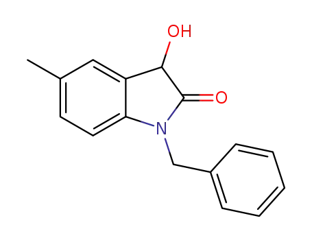 Molecular Structure of 1366042-95-6 (1-benzyl-3-hydroxy-5-methylindolin-2-one)