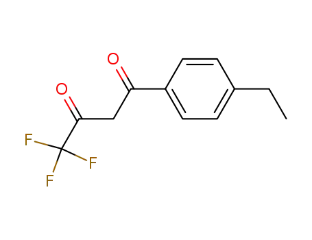 Molecular Structure of 1495-03-0 (1-(4-ETHYL-PHENYL)-4,4,4-TRIFLUORO-BUTANE-1,3-DIONE)