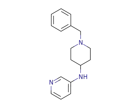 Molecular Structure of 63260-34-4 (3-Pyridinamine, N-[1-(phenylmethyl)-4-piperidinyl]-)