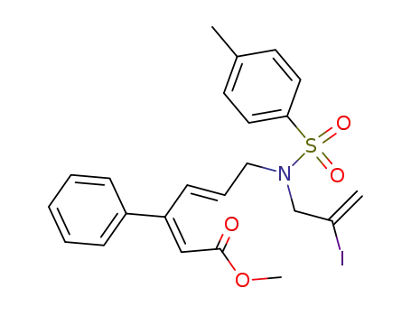 N-(2-iodo-2-propenyl)-N-[(2E,4E)-5-methoxycarbonyl-4-phenyl-2,4-pentadienyl]-p-toluenesulfonamide