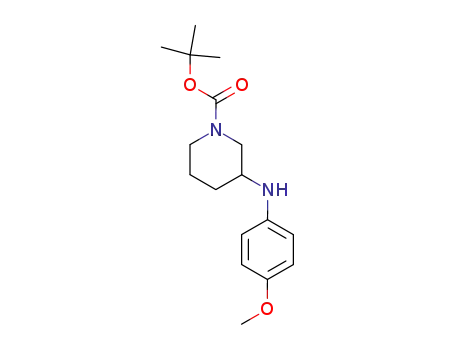 Molecular Structure of 816468-38-9 (1-Boc-3-(4-methoxyphenylamino)-piperidine)