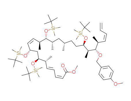 methyl (2Z,4E,6R,7S,9S,10Z,12S,13R,14S,16S,19R,20R,21S,22S,23Z)-21-(4-methoxybenzyloxy)-7,9,13,19-tetrakis(tert-butyldimethylsilanyloxy)-6,12,14,16,20,22-hexamethylhexacosa-2,4,10,23,25-pentaenoate