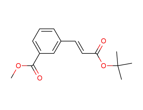 Molecular Structure of 279240-83-4 (methyl 3-((1E)-3-tert-butoxy-3-oxoprop-1-en-1-yl)benzoate)