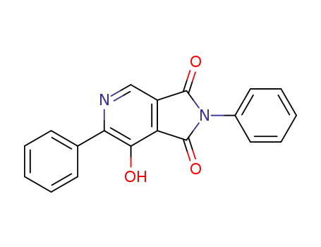 Molecular Structure of 55240-59-0 (1H-Pyrrolo[3,4-c]pyridine-1,3(2H)-dione, 7-hydroxy-2,6-diphenyl-)