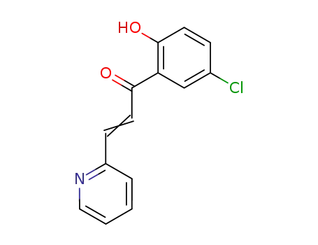 Molecular Structure of 5250-17-9 ((2E)-1-(5-chloro-2-hydroxyphenyl)-3-pyridin-2-ylprop-2-en-1-one)