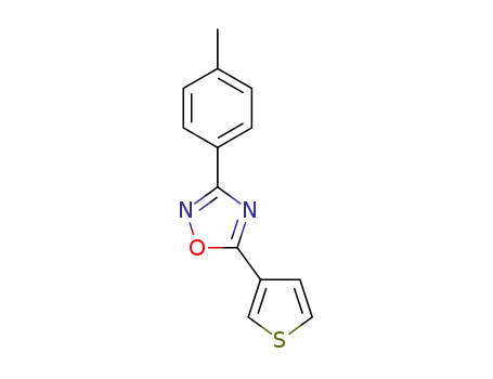 Molecular Structure of 1133116-13-8 (5-(Thiophen-3-yl)-3-p-tolyl-1,2,4-oxadiazole)