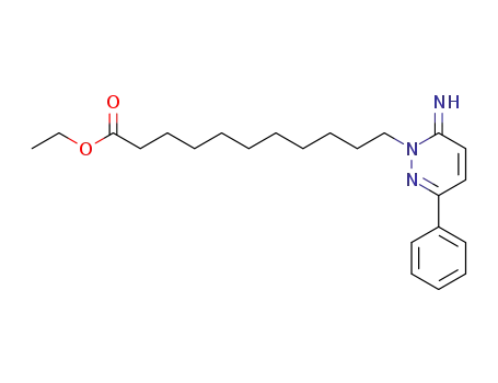 Molecular Structure of 702683-11-2 (1(6H)-Pyridazineundecanoic acid, 6-imino-3-phenyl-, ethyl ester)