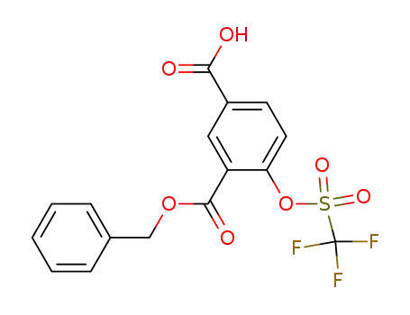1,3-Benzenedicarboxylic acid, 4-[[(trifluoromethyl)sulfonyl]oxy]-,
3-(phenylmethyl) ester