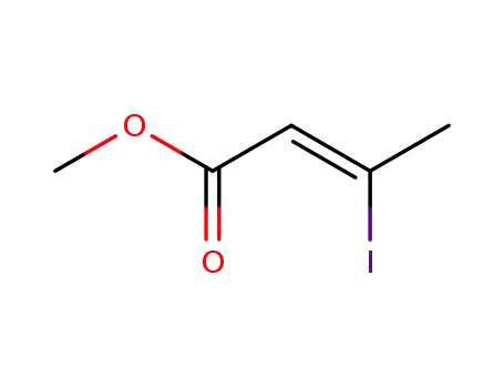 Molecular Structure of 35588-70-6 (2-Butenoic acid, 3-iodo-, Methyl ester, (2Z)-)