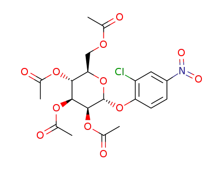 Molecular Structure of 153823-58-6 (2-CHLORO-4-NITROPHENYL-2,3,4,6-TETRA-O-ACETYL-ALPHA-D-GLUCOPYRANOSIDE)