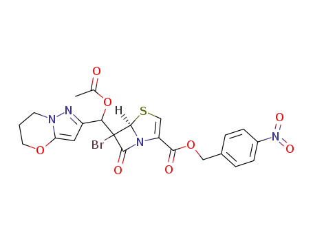4-Thia-1-azabicyclo[3.2.0]hept-2-ene-2-carboxylic acid,
6-[(acetyloxy)(6,7-dihydro-5H-pyrazolo[5,1-b][1,3]oxazin-2-yl)methyl]-6-
bromo-7-oxo-, (4-nitrophenyl)methyl ester, (5R)-