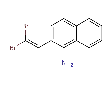 Molecular Structure of 886853-74-3 (2-(2,2-dibromo-vinyl)-naphthalen-2-ylamine)
