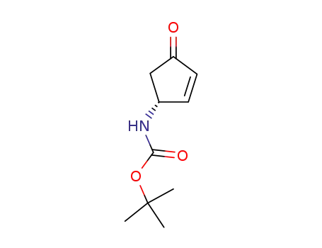 Carbamic acid, [(1R)-4-oxo-2-cyclopenten-1-yl]-, 1,1-dimethylethyl ester (9CI)