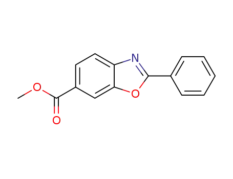 Molecular Structure of 136663-22-4 (methyl 2-phenylbenzo[d]oxazole-6-carboxylate)
