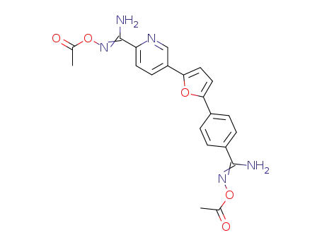 N-acetoxy-5-{5-[4-(N-acetoxycarbamimidoyl)-phenyl]-furan-2-yl}-pyridine-2-carboxamidine