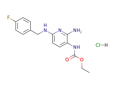 에틸 2-아미노-6-[[p-플루오로벤질]아미노]피리딘-3-카바메이트 모노하이드로클로라이드