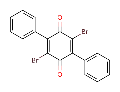 Molecular Structure of 28293-39-2 (2,5-Dibromo-3,6-diphenyl-1,4-benzoquinone)