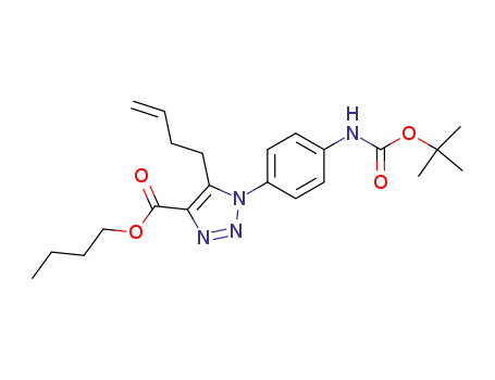 butyl 5-(3-buten-1-yl)-1-{4-[(tert-butoxycarbonyl)amino]phenyl}-1H-1,2,3-triazole-4-carboxylate